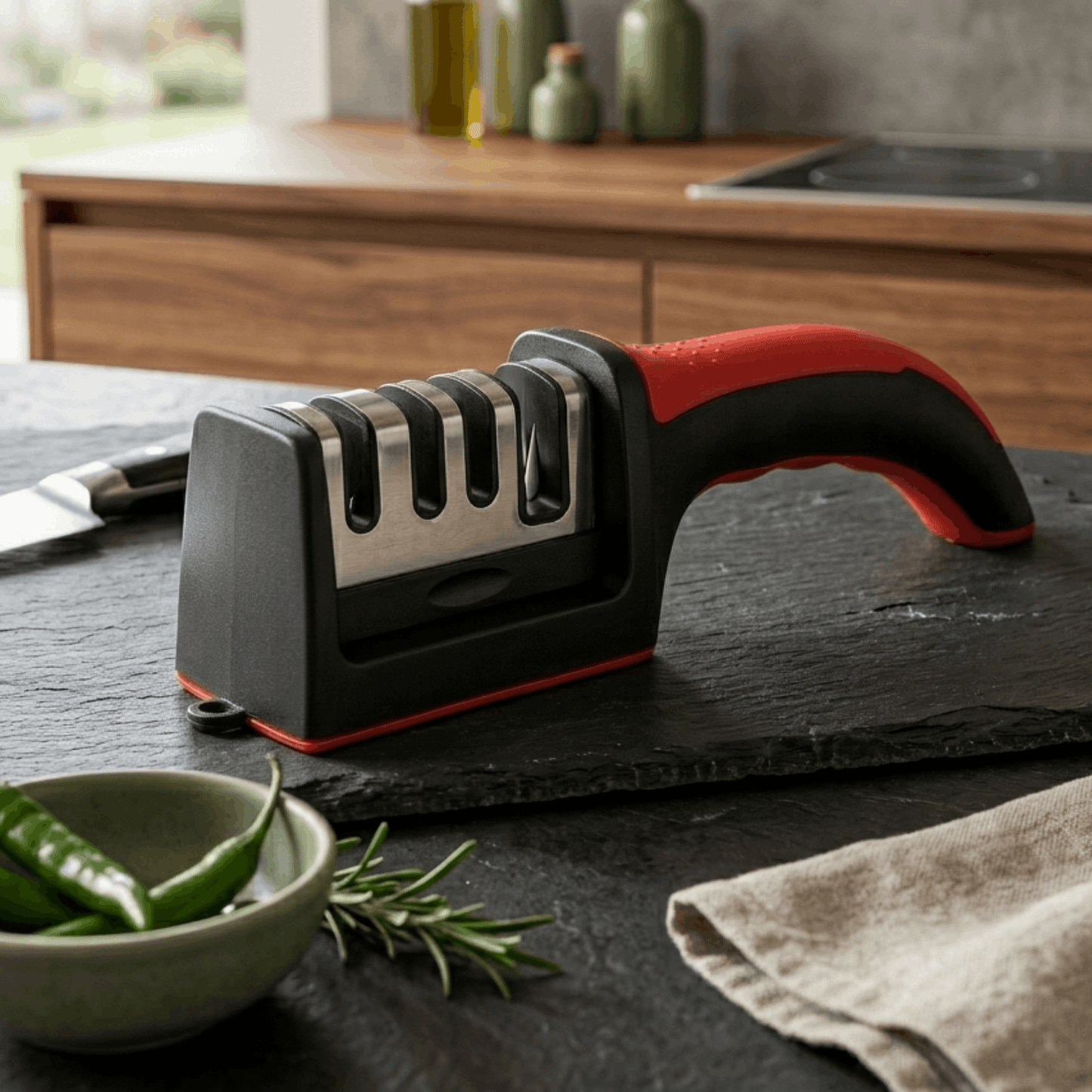 Messenslijper 4-in-1 – Multifunctioneel voor Messen en Scharen
