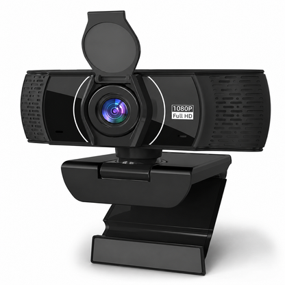Webcam Full HD 1080P – Compacte USB Webcam met Microfoon en Privacycover