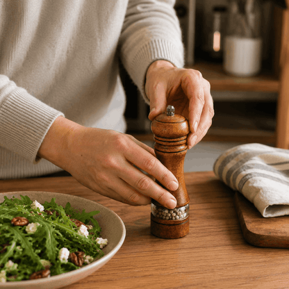 Peper en Zoutmolen Set met Instelbare Maalgraad