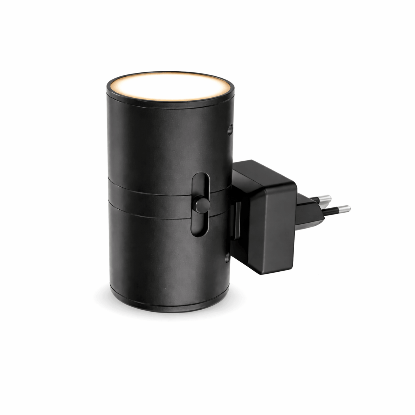 Modern nachtlampje met warm ledlicht, geschikt voor zachte verlichting in slaapkamer, hal of badkamer.