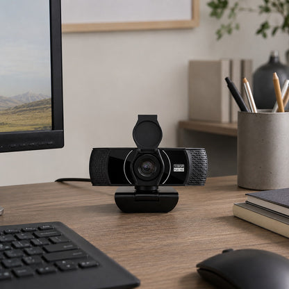 Webcam Full HD 1080P – Compacte USB Webcam met Microfoon en Privacycover