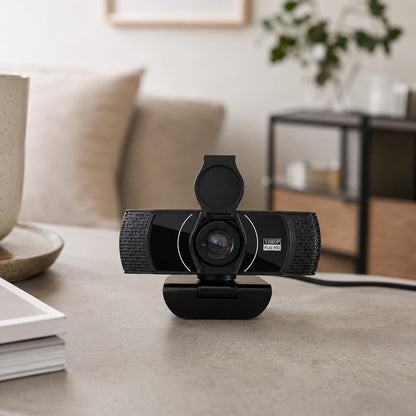 Webcam Full HD 1080P – Compacte USB Webcam met Microfoon en Privacycover